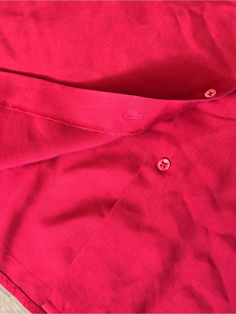 Vintage Silk Long-Sleeve Blouse Women’s 14 Red Collared Nordstrom - Picture 8 of 8